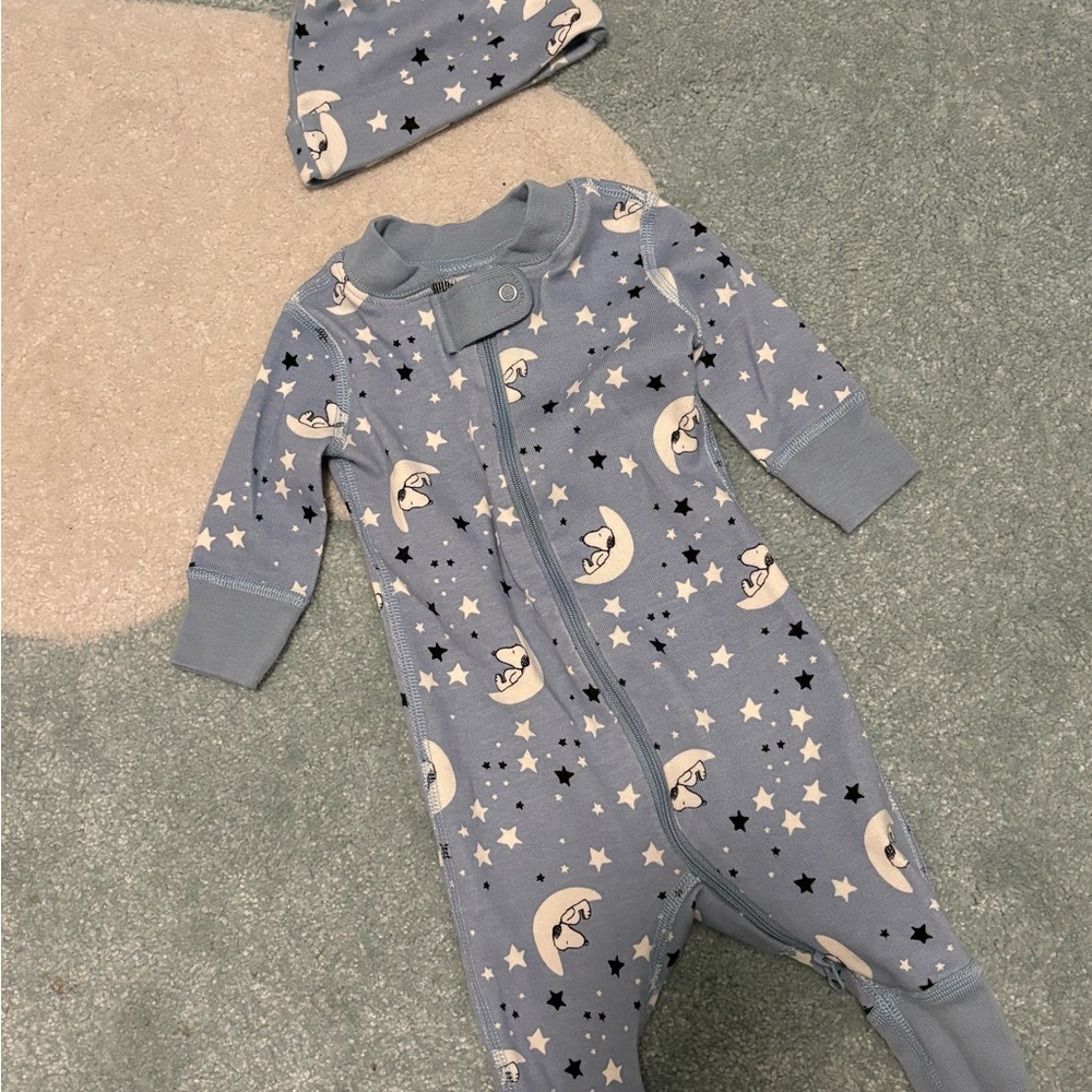 Snoopy Pajamas 0-3
